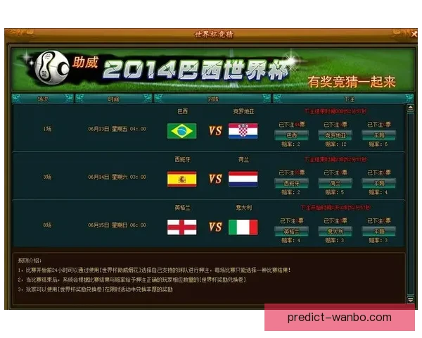 世界杯竞猜首存豪礼活动限时开启领取丰厚奖励